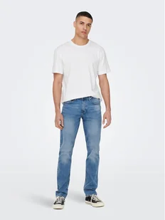 Only & Sons T-Shirt 22025208 Biały Regular Fit - Koszulki męskie - miniaturka - grafika 1