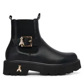 Botki damskie - Sztyblety Patrizia Pepe PPJ965.31 Czarny - miniaturka - grafika 1