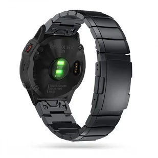TECH-PROTECT STEELBAND GARMIN FENIX 3 / 5X / 3HR / 5X PLUS / 6X / 6X PRO / 7X BLACK USZKODZONE OPAKOWANIE - Akcesoria do smartwatchy - miniaturka - grafika 1