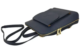 Plecak skórzany / listonoszka - Casual 2w1 - Beżowy - Torebki damskie Plecak skórzany / listonoszka - Casual 2w1 - Beżowy - Torebki damskie - miniaturka - grafika 8