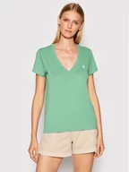 Koszulki i topy damskie - Polo Ralph Lauren T-Shirt 211847077011 Zielony Regular Fit - miniaturka - grafika 1