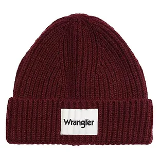Wrangler Męska czapka beanie Rib, Dahlia., jeden rozmiar - Czapki damskie - miniaturka - grafika 1