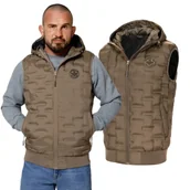 Odzież taktyczna i umundurowanie - Kamizelka z kapturem Pit Bull Eclipse '24 - Coyote Brown S - miniaturka - grafika 1