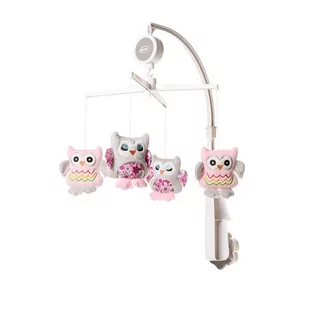 4BABY OP08 P&E Karuzelka Musical Mobile OWL - Karuzele dla niemowląt - miniaturka - grafika 1