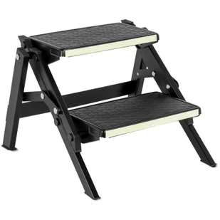 Składane schodki Brunner Ruckstep Black Fluo Kolor: czarny - Drabiny - miniaturka - grafika 1