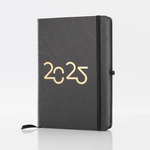 Kalendarz 2025 Black Gold A5 Dns - Kalendarze - miniaturka - grafika 1