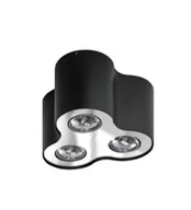 Lampy sufitowe - Azzardo Lampa plafon NEOS 3 BLACK / Chrom FH31433B-BL/CH (FH31433B BK/CH) - miniaturka - grafika 1