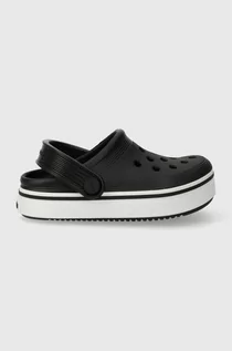 Buty dla dziewczynek - Crocs klapki dziecięce 208479 Off Court Clog T kolor czarny - grafika 1