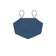 Koszulki i topy damskie - Wrangler Damska koszulka typu bandana, Mid Indigo, XXL - miniaturka - grafika 1