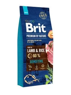 Brit Premium By Nature Sensitive Lamb 15 kg - Sucha karma dla psów - miniaturka - grafika 1