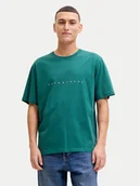 Koszulki męskie - Jack & Jones T-Shirt Star 12234746 Zielony Regular Fit - miniaturka - grafika 1