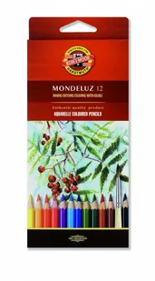 Koh-i-Nor Kredki Mondeluz (3722) 12 kolorów cienkie KR24KH - Przybory szkolne - miniaturka - grafika 1