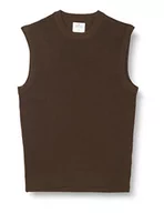 Garnitury - Springfield Męska kamizelka sweter, ciemnobrązowy, L, Ciemny brąz, L - miniaturka - grafika 1