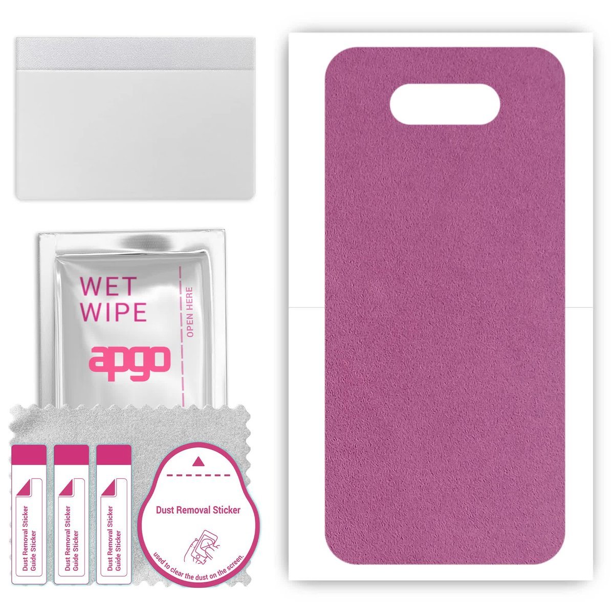 Folia naklejka skórka strukturalna na TYŁ Zamsz do LG K31 Rebel - Zamsz Fioletowy - apgo SKINS