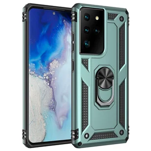 Silikonowe etui TPU Slim Case z 360-stopniową podstawką ochronną Kickstand Etui na telefon komórkowy Magnetyczny uchwyt samochodowy kompatybilny z iPhone 14 Pro Max Green - Etui i futerały do telefonów - miniaturka - grafika 1
