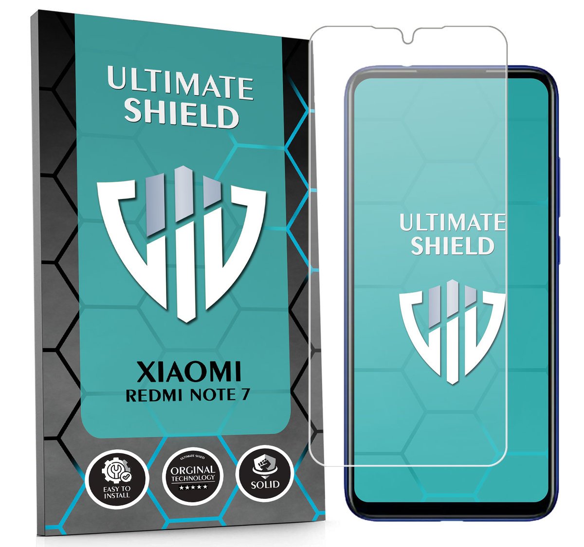 WZMOCNIONE SZKŁO OCHRONNE SZYBKA SZKIEŁKO NA EKRAN DO XIAOMI REDMI NOTE 7