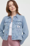 Kurtki damskie - Calvin Klein Jeans kurtka jeansowa damska kolor niebieski przejściowa - miniaturka - grafika 1