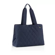 Torby i wózki na zakupy - Torba classic shopper L rhombus midnight gold, 12 l, Reisenthel - miniaturka - grafika 1