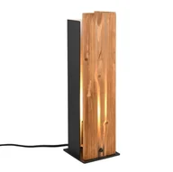Lampy stojące - Nocna lampka do sypialni KARUNI 563300130 Trio z włącznikiem brązowy - miniaturka - grafika 1