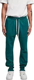 Urban Classics Męskie spodnie dresowe z zamkiem bocznym, ZIELONY, L - Spodenki męskie - miniaturka - grafika 1