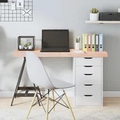 Meble modułowe i akcesoria - Blat stołu, 120x60x6 cm, surowe drewno dębowe Lumarko! - miniaturka - grafika 1