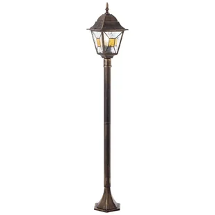 Uliczna lampa latarnia Janel 90984A86 Brilliant retro metalowa czarny złoty - Lampy ogrodowe - miniaturka - grafika 1