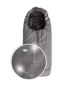 Babymatex Śpiworek ocieplany TRITON Footmuff szary - Śpiworki dla dzieci - miniaturka - grafika 2