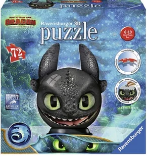 Ravensburger 11145 Dragons 3 Ohnezhn z uszami - Puzzle - miniaturka - grafika 2