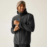 Kurtki i kamizelki sportowe męskie - Regatta Kurtka męska softshell przeciwdeszczowy Ossek Szary, Rozmiar: 3XL - miniaturka - grafika 1