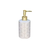 Mydelniczki i dozowniki mydła - Dozownik mydła MADISON biało-złoty - miniaturka - grafika 1