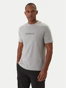 Koszulki męskie - Napapijri T-Shirt S-Box Logo NP0A4IFL Szary Regular Fit - miniaturka - grafika 1