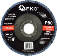 Tarcze do pił - Geko tarcza listkowa"CYRKON" 125mm P80 G78513 - miniaturka - grafika 1