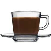 Serwisy do kawy i herbaty - Pasabahce Komplet kawowy Carre 215 ml 12-elementowy - miniaturka - grafika 1