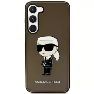 Etui ochronne na telefon Karl Lagerfeld KLHCS23MHNIKTCK do Samsung Galaxy S23+ Plus S916 czarny/black hardcase Ikonik Karl Lagerfeld - Etui i futerały do telefonów - miniaturka - grafika 1