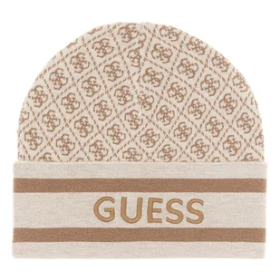 Damska Czapka zimowa GUESS SEVYN 4G LOGO BEANIE SWTR W4BZ21Z3JD2-FN3J – Beżowy - Czapki damskie - miniaturka - grafika 1