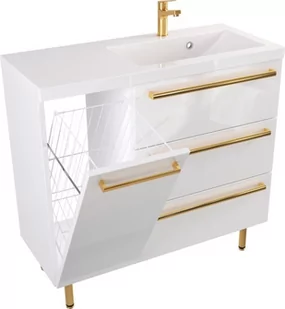 Szafka Umywalkowa Stojąca ATHOS 90 cm K P UZ - Szafki łazienkowe - miniaturka - grafika 1