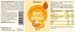 Aromat Zero Pumpkin Spice bez dodatku cukru i tłuszczu 50ml - Dodatki do ciast w płynie, aromaty - miniaturka - grafika 1