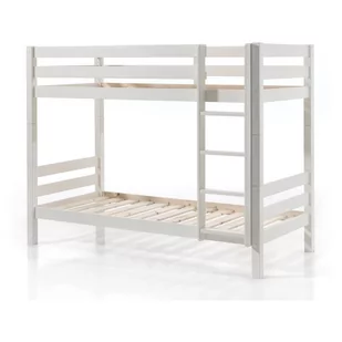 Białe piętrowe łóżko dziecięce 90x200 cm Pino - Vipack - Łóżka dla dzieci i młodzieży - miniaturka - grafika 1