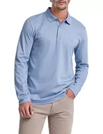 Koszulki męskie - Pierre Cardin Męska koszulka polo z długim rękawem, z długim rękawem, niebieska (Forever Blue), S, Forever Blue, S - miniaturka - grafika 1