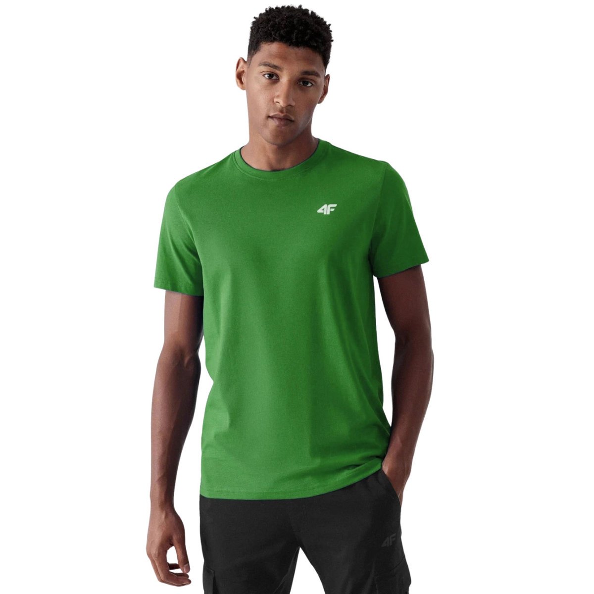 Koszulka Męska 4F 4Fwss25Ttshm3095-41S Zielony Roz. 4Xl