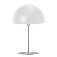 Lampy stojące - Platinet Lampka biurkowa TABLE LAMP E27 25W METAL ROUND SHADE 1,5 M CABLE WHITE [45674] PTL2021W - miniaturka - grafika 1