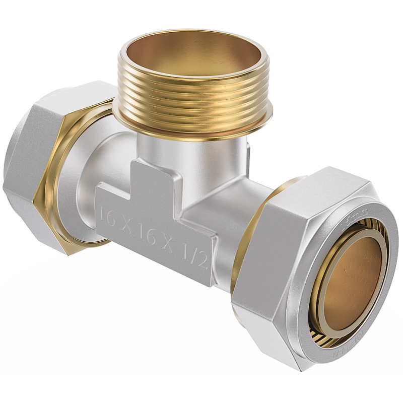 Mexen PEX-S trójnik skręcany PEX 20 x 1/2 GZ x 20 - W97233-2012M20-00