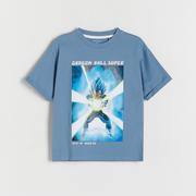 Koszulki dla chłopców - Reserved - Bawełniany t-shirt Dragon Ball - Niebieski - miniaturka - grafika 1