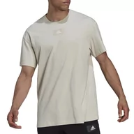 Koszulki sportowe męskie - Koszulka adidas Essentials FeelVivid Drop Shoulder Tee HK2856 - szara - Adidas - miniaturka - grafika 1