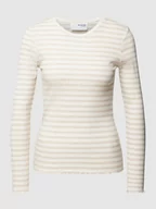 Bluzki damskie - Bluzka z długim rękawem ze wzorem w paski model ‘ANNA’ - miniaturka - grafika 1