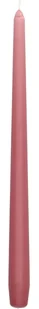 Świeca stołowa różowa świeczka stożkowa bezzapachowa klasyczna prosta 25cm - Świece - miniaturka - grafika 1