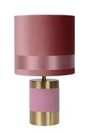 Lampy stojące - Lucide EXTRAVAGANZA FRIZZLE Różowy | Mosiądz śr. 18cm. E14 Lampka stołowa 10500/81/66 10500/81/66 - miniaturka - grafika 1