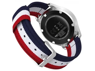 Pasek Welling nylon do Samsung Gear S3 /watch 46mm czerwono biało granatowy (22mm) - Akcesoria do smartwatchy - miniaturka - grafika 2