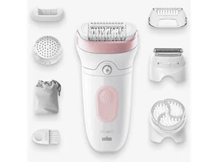 Depilator BRAUN Silk Epil SE7-060 Biało-różowy - Depilatory i golarki damskie - miniaturka - grafika 1