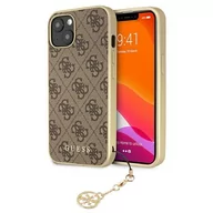 Etui i futerały do telefonów - Guess Etui 4G Charms Collection do Apple iPhone 13 Brązowy | GUHCP13MGF4GBR - miniaturka - grafika 1